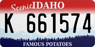 ID license plate K661574
