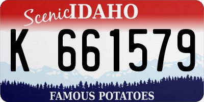 ID license plate K661579
