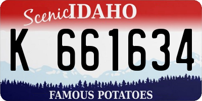 ID license plate K661634