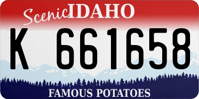 ID license plate K661658