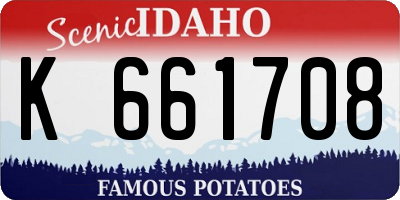 ID license plate K661708