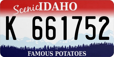 ID license plate K661752