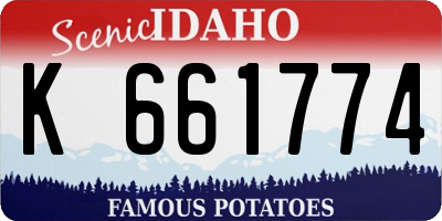 ID license plate K661774
