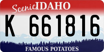 ID license plate K661816