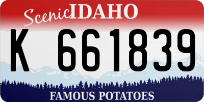 ID license plate K661839