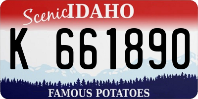 ID license plate K661890