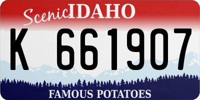 ID license plate K661907