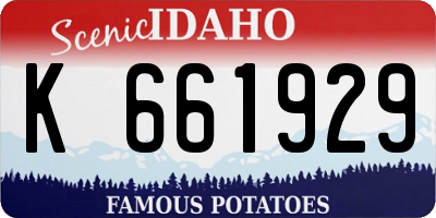 ID license plate K661929