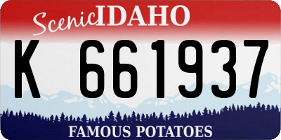 ID license plate K661937
