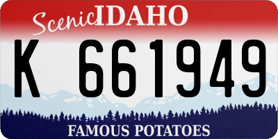 ID license plate K661949