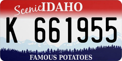 ID license plate K661955