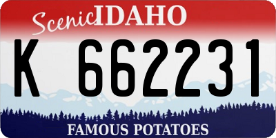 ID license plate K662231
