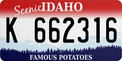 ID license plate K662316