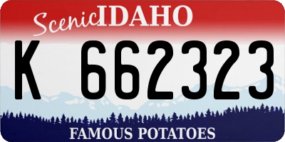 ID license plate K662323