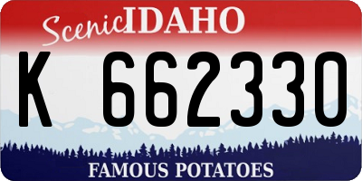 ID license plate K662330