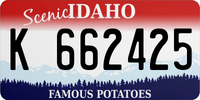 ID license plate K662425