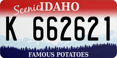 ID license plate K662621