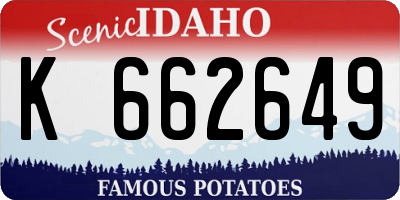 ID license plate K662649