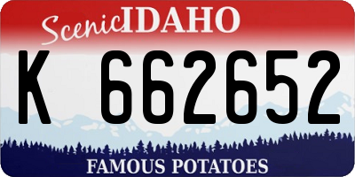 ID license plate K662652