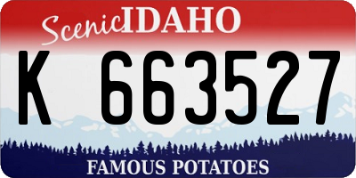 ID license plate K663527