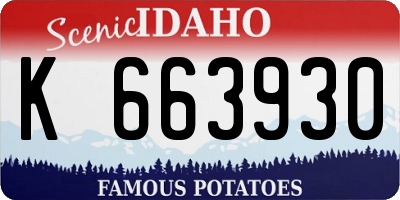 ID license plate K663930
