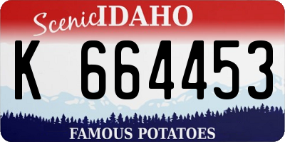 ID license plate K664453