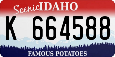 ID license plate K664588