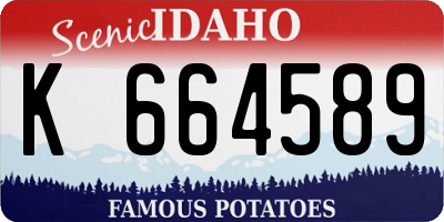 ID license plate K664589