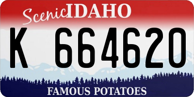 ID license plate K664620