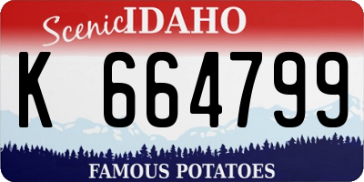 ID license plate K664799