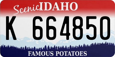 ID license plate K664850