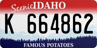 ID license plate K664862