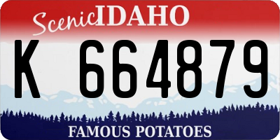 ID license plate K664879
