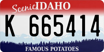 ID license plate K665414