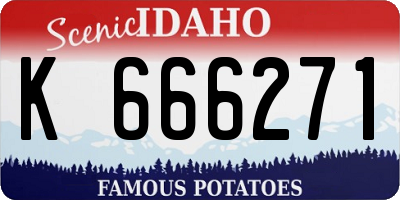 ID license plate K666271