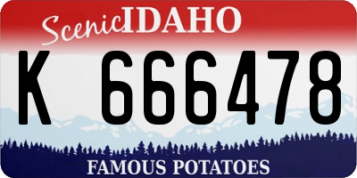 ID license plate K666478