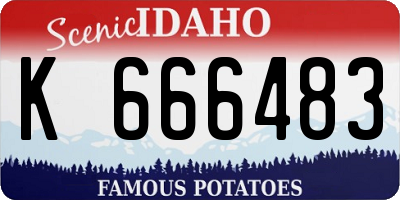 ID license plate K666483
