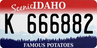ID license plate K666882