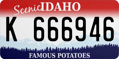 ID license plate K666946