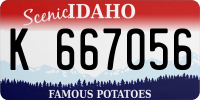 ID license plate K667056