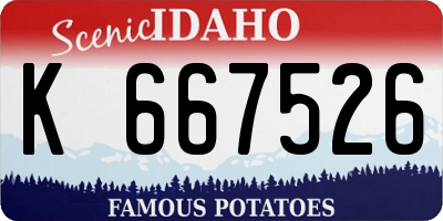 ID license plate K667526
