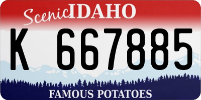 ID license plate K667885