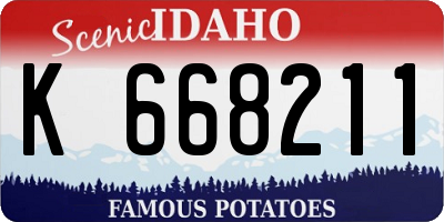 ID license plate K668211