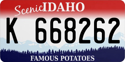 ID license plate K668262