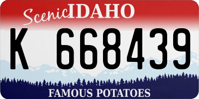 ID license plate K668439