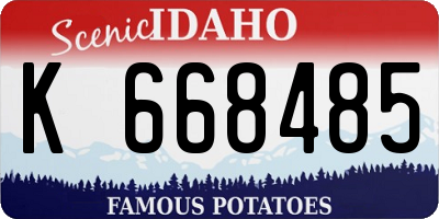 ID license plate K668485