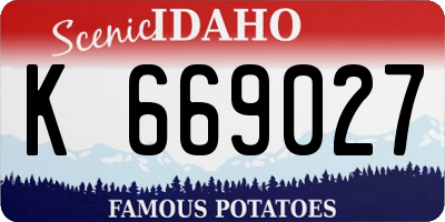 ID license plate K669027