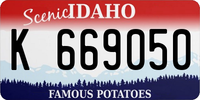 ID license plate K669050