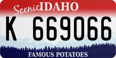 ID license plate K669066