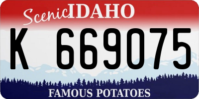 ID license plate K669075
